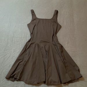 Black Flare Square Neck Dress 1XL Dress